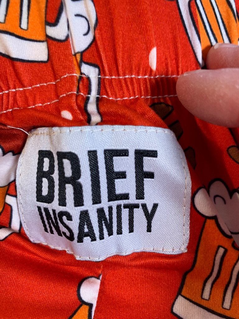 Brief Insanity Nwt Mens Pj Pants Beer Christmas Funny Red Pj’s Sz Xl — image 4 of 8
